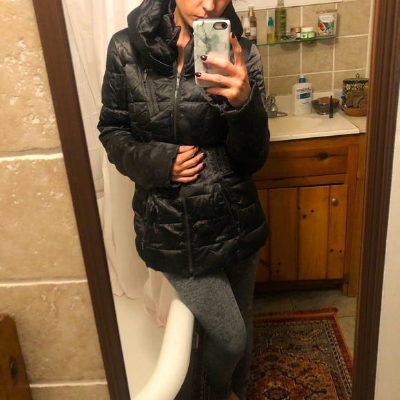 Black Laundry by Shelli Segal puffer jacket - Picture 6 of 12